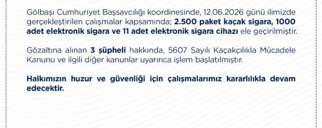 ANKARADA 2 BIN 500 PAKET KACAK SIGARA E 1360041 403809