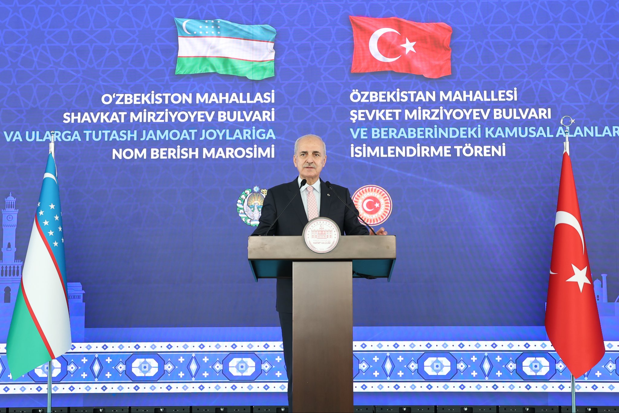 Hatay’da Özbekistan Mahallesi İsim Verme Töreni Gerçekleştirildi 1 HKtJm29WYAEMG0g