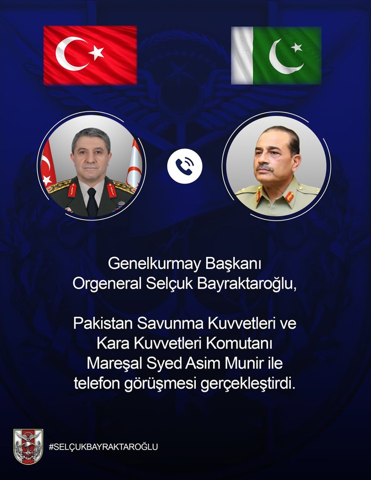 Genelkurmay Başkanı Orgeneral Bayraktaroğlu Pakistanlı Mevkidaşı İle Görüştü 1 GENELKURMAY BASKANI BAYRAKTAROGLU PAKIS 1468394 436890